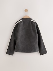 Schwarz - Bikerjacke aus PU (6–14 Jahre) - Bild 7 von 9