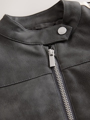 Schwarz - Bikerjacke aus PU (6–14 Jahre) - Bild 8 von 9