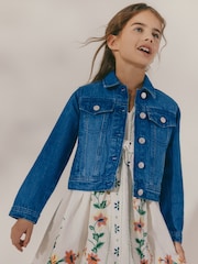 Denim albastru aprins - Jachetă western din bumbac 100% (3-16ani) - Image 1 of 1