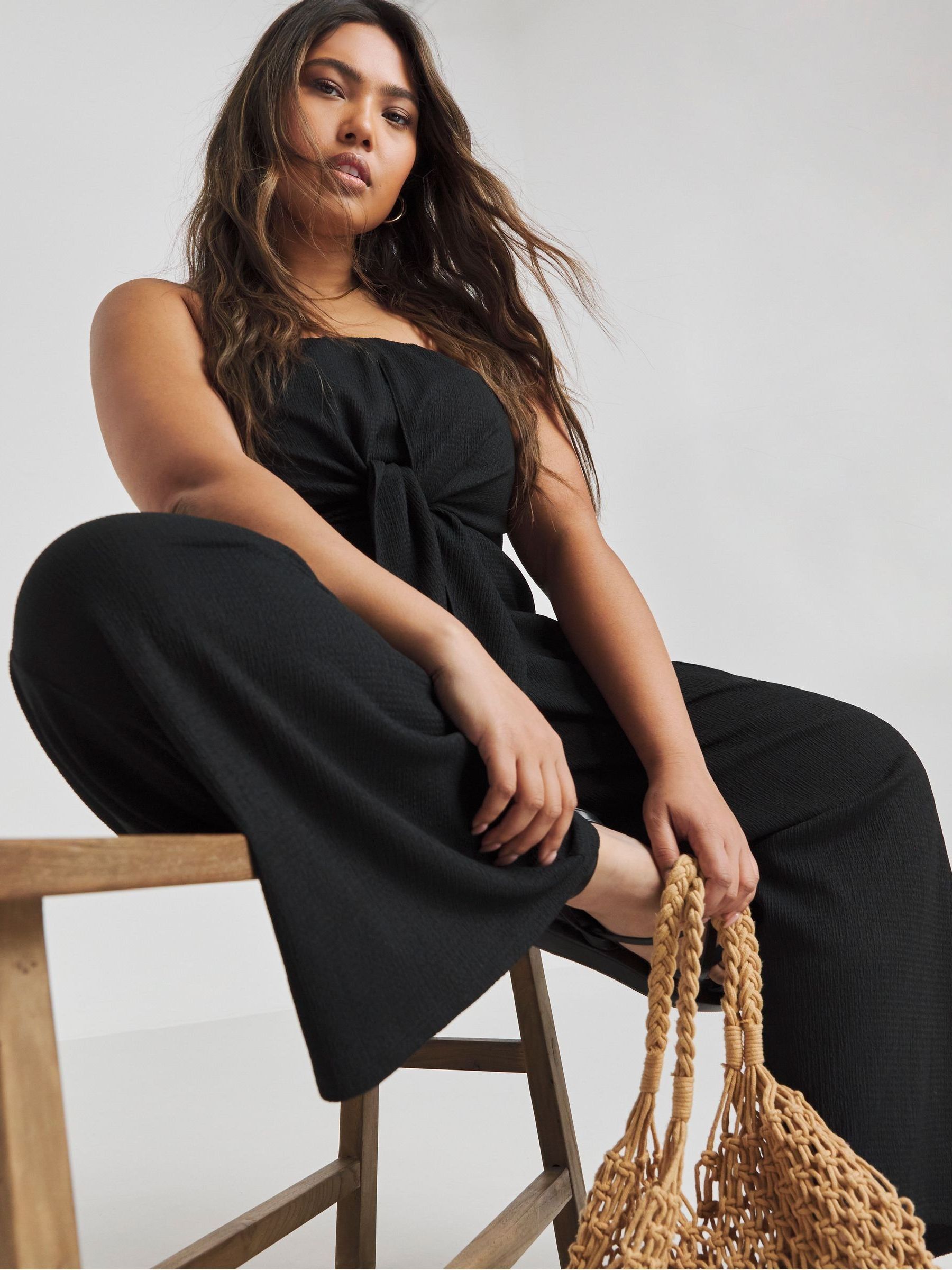 Simply be black jumpsuit hot sale