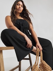 Simply Be Bandeau-Jumpsuit aus strukturiertem Jersey - Bild 3 von 4