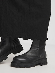 Simply Be Black Textured Tube 100% Cotton Skirt - Image 4 of 8