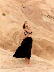 Simply Be Black Textured Tube 100% Cotton Skirt - Image 5 of 8