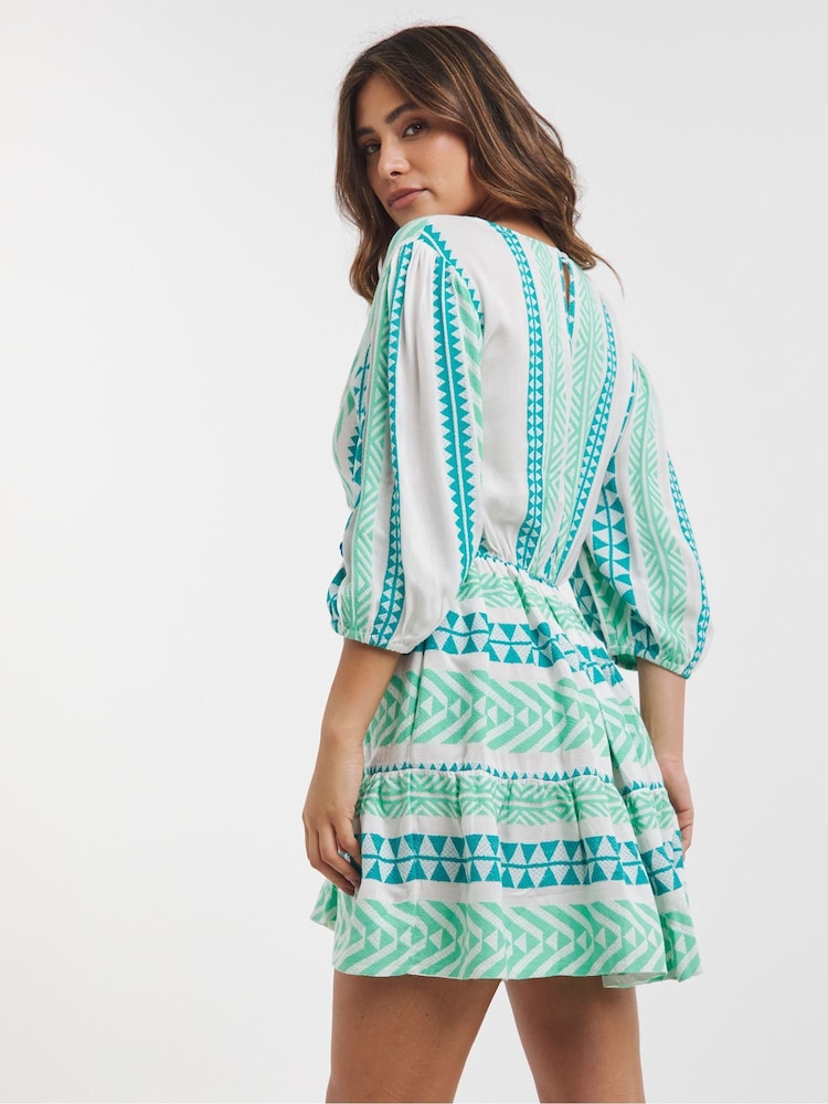 Simply Be Jacquard Plunge Beach Dress - Bild 2 von 4