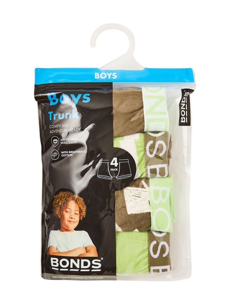 Bonds Green Stripe Boxers 4 Pack - Image 3 of 3 Bonds Green Stripe Boxers 4 Pack - Image 3 of 3