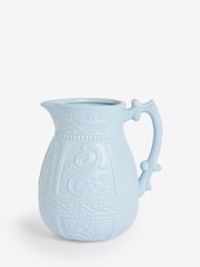 Shabby Chic by Rachel Ashwell® Blue Embossed Textured Jug Vase - Image 4 of 5