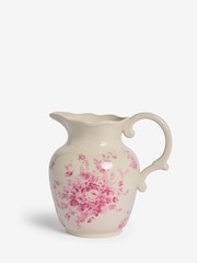 Shabby Chic by Rachel Ashwell® White/Pink Floral Vase Jug - Image 4 of 5