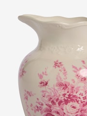 Shabby Chic by Rachel Ashwell® White/Pink Floral Vase Jug - Image 5 of 5