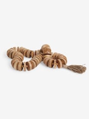 Brown Wooden Decorative Ornaments Chain - Image 2 of 3