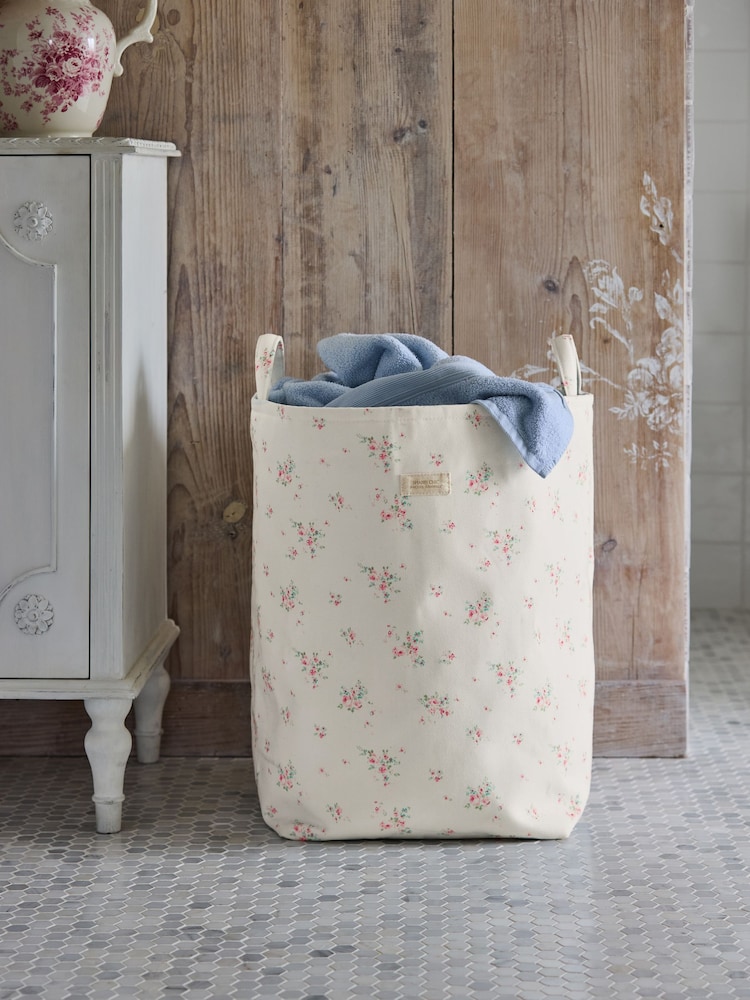 Shabby Chic by Rachel Ashwell® White/Pink Rosabelle Laundry Bag - Image 1 of 4
