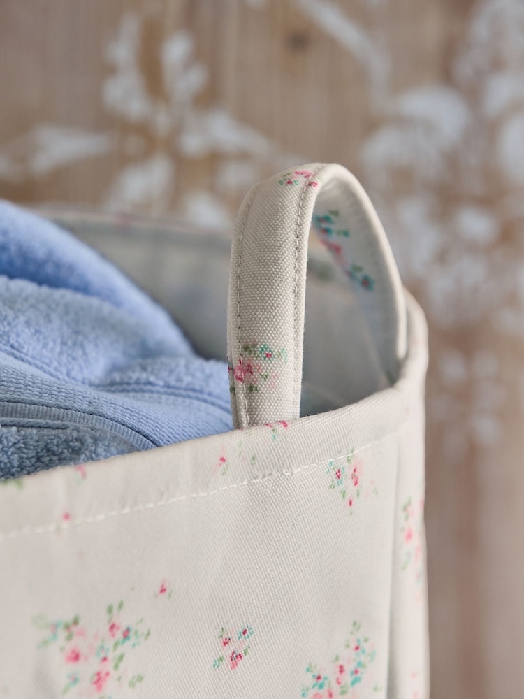 Shabby Chic by Rachel Ashwell® White/Pink Rosabelle Laundry Bag - Image 2 of 4 Shabby Chic by Rachel Ashwell® White/Pink Rosabelle Laundry Bag - Image 2 of 4
