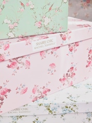 Shabby Chic by Rachel Ashwell® Set of 3 Green/Pink Storage Boxes - Image 2 of 7