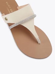 Kurt Geiger London Cream Strand Braid Sandals - Image 5 of 5