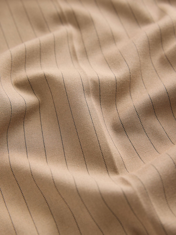 Neutral Drawstring Waist Tie Front Wide Leg Trousers - Image 8 of 8