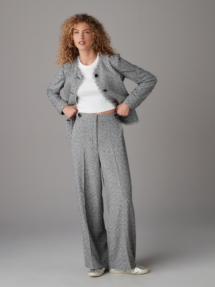 Noir/Blanc - Pantalon Mono à dos élastique - Image 1 of 9
