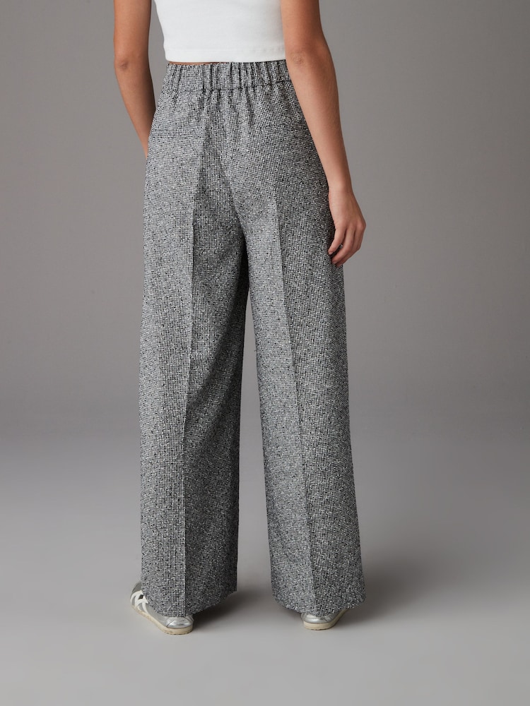 Noir/Blanc - Pantalon Mono à dos élastique - Image 3 of 9