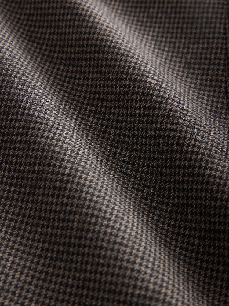 Brown Tailored Checked Single Breasted Blazer - Image 7 of 7
