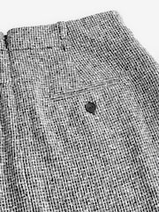 Noir/Blanc - Boucle Mono Textured Pencil Skirt - Image 7 of 8