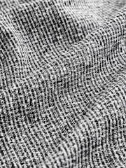 Noir/Blanc - Boucle Mono Textured Pencil Skirt - Image 8 of 8