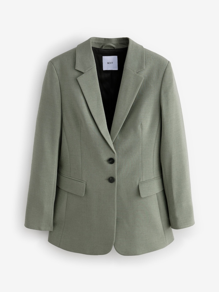 vert - Sculpting Cinch Waist Single Breasted Blazer - Image 6 of 8