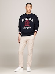 Tommy Hilfiger Brown Harlem Gabardine Chino Trousers - Image 1 of 5