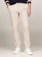 Tommy Hilfiger Brown Harlem Gabardine Chino Trousers - Image 3 of 5