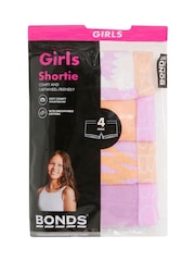 Bonds rožnata rožast vzorec potisk; vzorec Shortie 100% Cotton oprijete spodnjice 4 komplet - Slika 3 iz 3