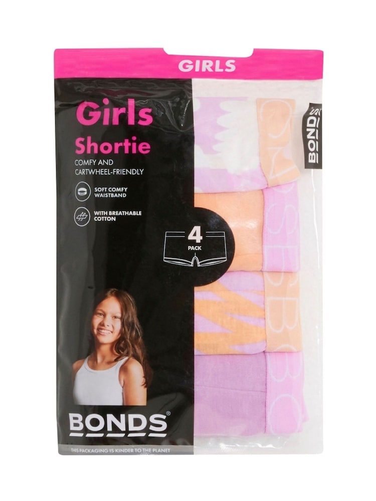 Bonds rožnata rožast vzorec potisk; vzorec Shortie 100% Cotton oprijete spodnjice 4 komplet - Slika 3 iz 3 Bonds rožnata rožast vzorec potisk; vzorec Shortie 100% Cotton oprijete spodnjice 4 komplet - Slika 3 iz 3