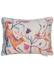 Voyage Maison Linen Frieda Fox Pom-Pom Cushion - Image 2 of 3