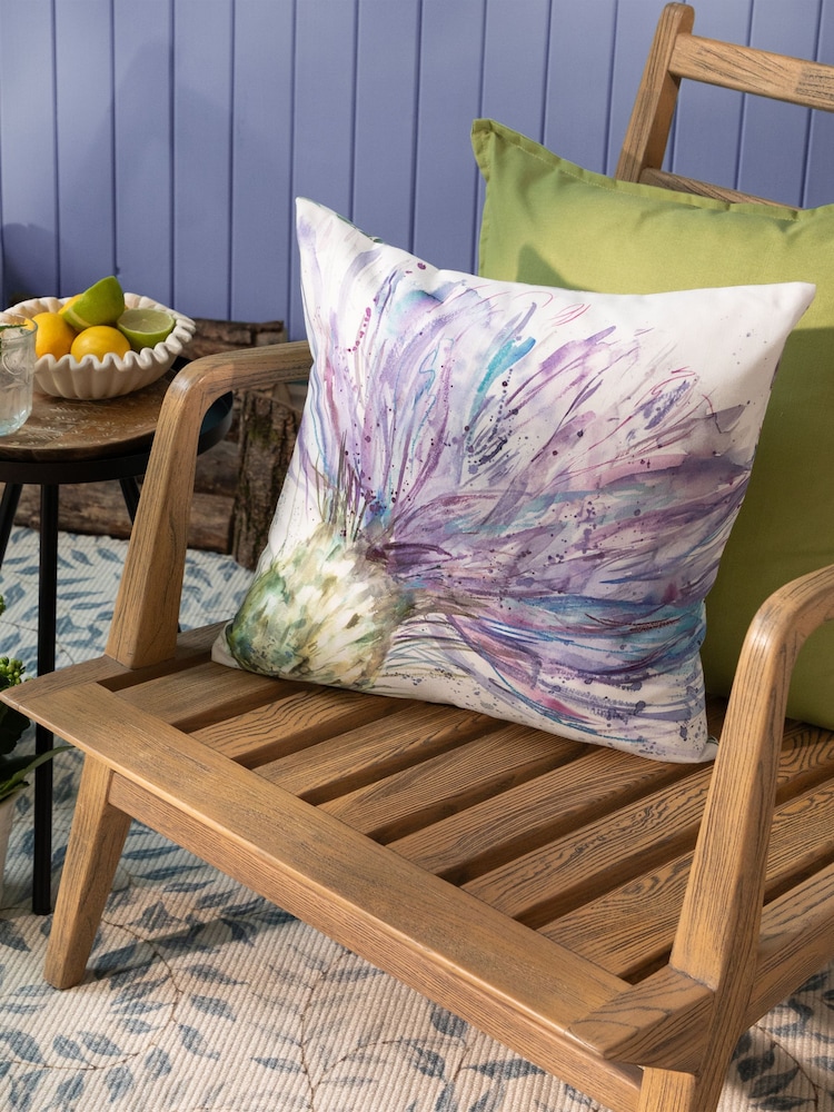 Voyage Maison Multicolour Expressive Thistle Floral Outdoor Cushion - Image 1 of 7