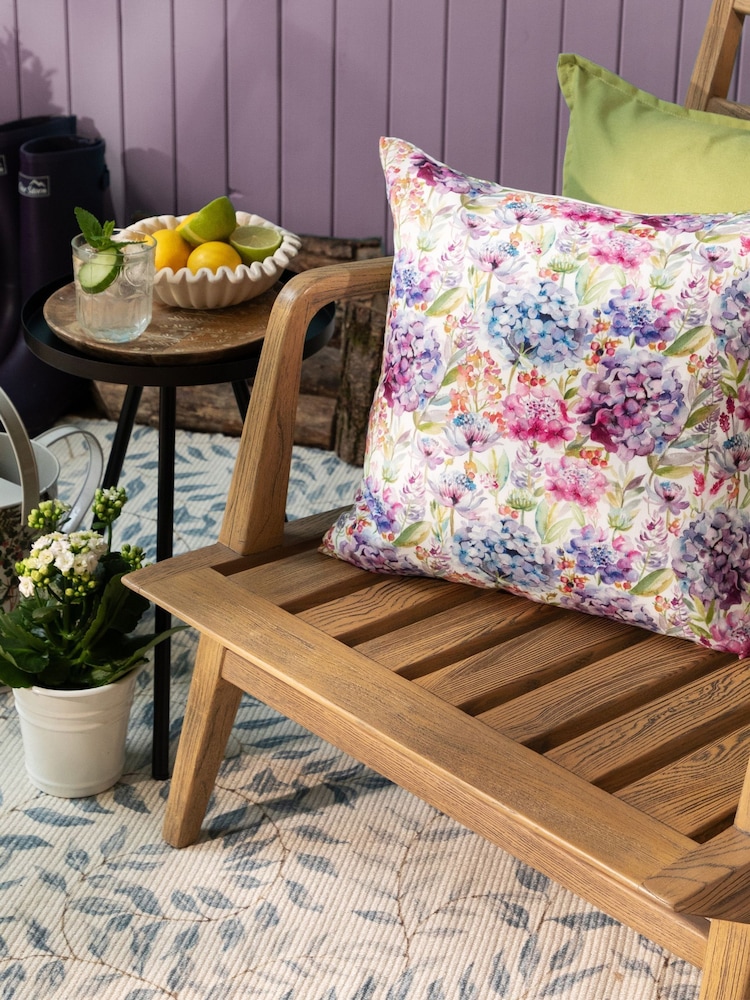 Voyage Maison Multicolour Hydrangea Floral Outdoor Cushion - Image 1 of 5
