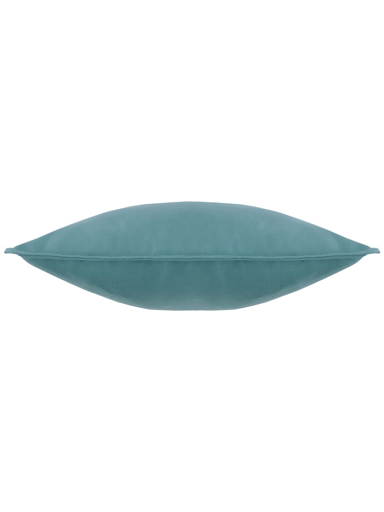 Voyage Maison Teal Alfesco Oxford Edge Outdoor Cushion - Image 4 of 4