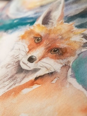 Voyage Maison Multicolour Fox And Hare Outdoor Cushion - Image 3 of 6
