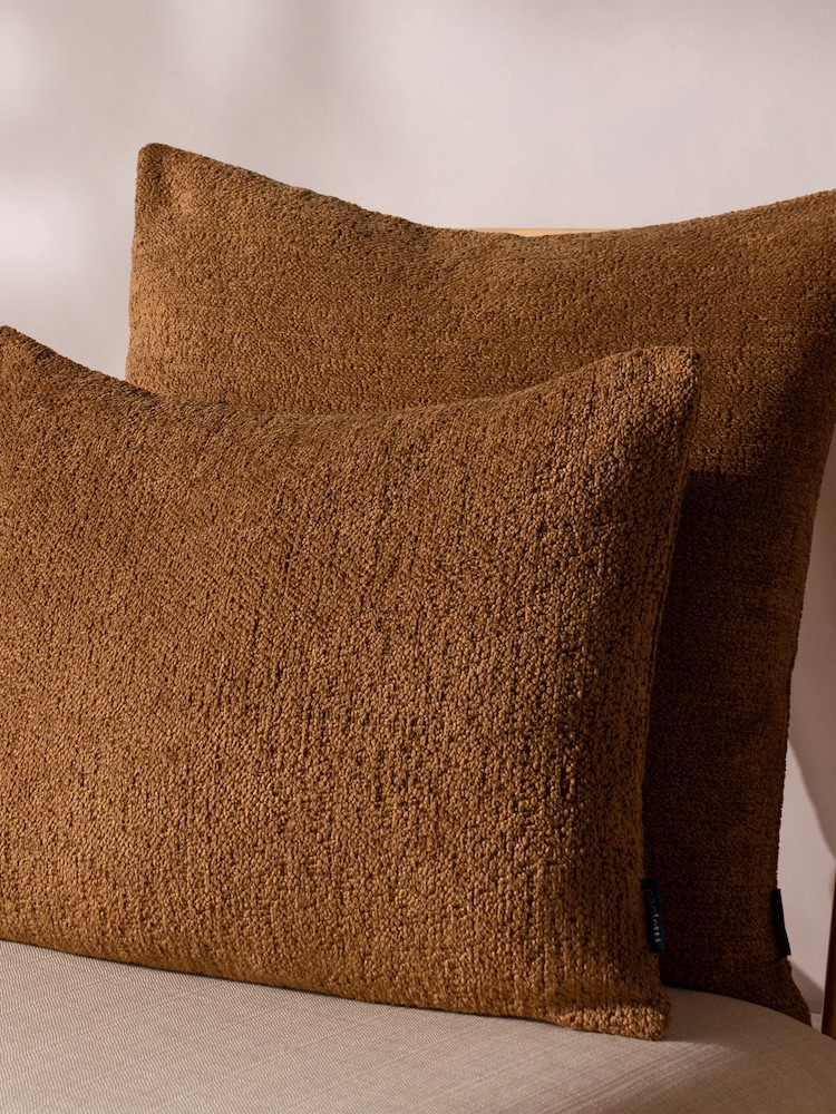 Paoletti Caramel Nellim Boucle Square Cushion - Image 1 of 6