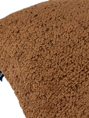 Paoletti Caramel Nellim Boucle Square Cushion - Image 4 of 6