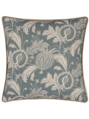 Evans Lichfield Petrol Chatsworth Heirloom Piped Cushion - Image 2 of 5