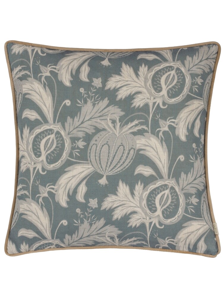 Evans Lichfield Petrol Chatsworth Heirloom Piped Cushion - Image 2 of 5