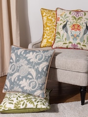 Evans Lichfield Petrol Chatsworth Heirloom Piped Cushion - Image 5 of 5