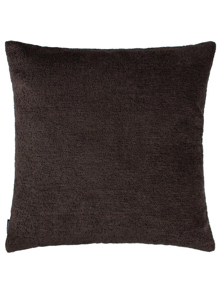 Paoletti Espresso Nellim Boucle Square Cushion - Image 2 of 6