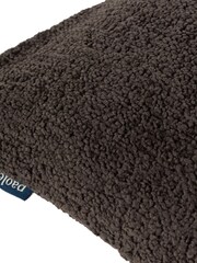 Paoletti Espresso Nellim Boucle Square Cushion - Image 4 of 6