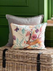 Voyage Maison Linen Hansel Hare Pom-Pom Cushion - Image 1 of 3