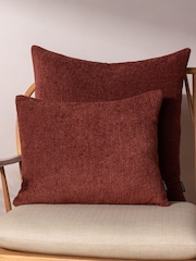 Paoletti Marsala Red Nellim Boucle Square Cushion - Image 1 of 6