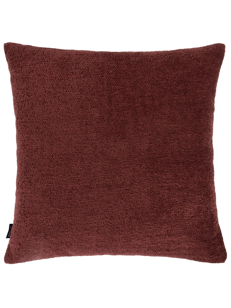 Paoletti Marsala Red Nellim Boucle Square Cushion - Image 2 of 6