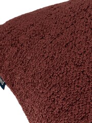 Paoletti Marsala Red Nellim Boucle Square Cushion - Image 4 of 6
