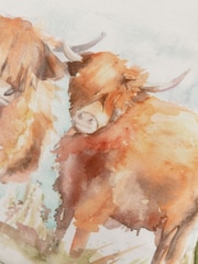 Voyage Maison Orange Highland Cattle Outdoor Cushion - Image 5 of 5