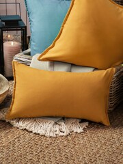 Voyage Maison Ochre Alfesco Rectangular Oxford Edge Outdoor Cushion - Image 1 of 5