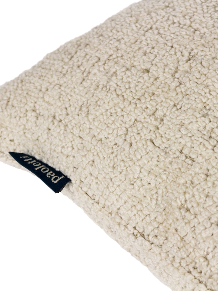 Paoletti Natural Nellim Boucle Rectangular Cushion - Image 6 of 6