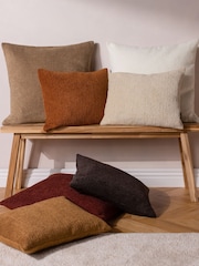 Paoletti Caramel Nellim Boucle Rectangular Cushion - Image 3 of 6