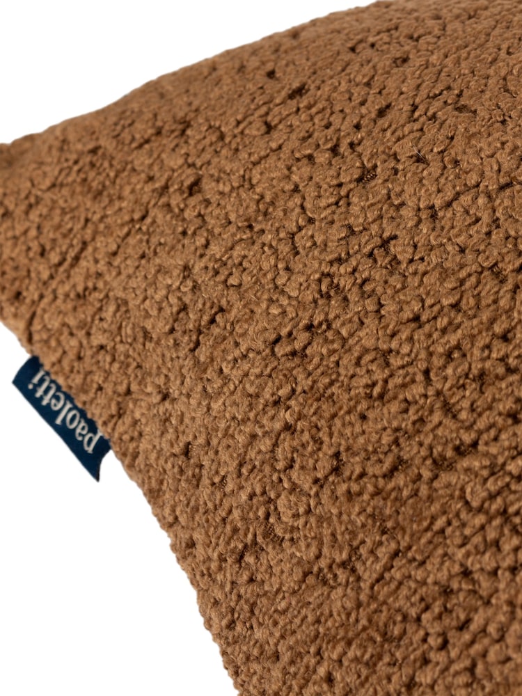 Paoletti Caramel Nellim Boucle Rectangular Cushion - Image 6 of 6