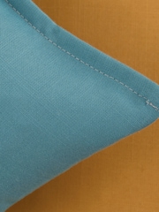 Voyage Maison Teal Alfesco Rectangular Oxford Edge Outdoor Cushion - Image 5 of 5